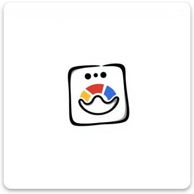 Google icon, hand drawn doodle style, playful and casual sticker