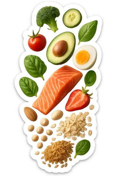 CIBO SANO CHE CADE VERTICALMENTE DALL'ALTO, IPERREALISTICO DALL'ALTO sticker