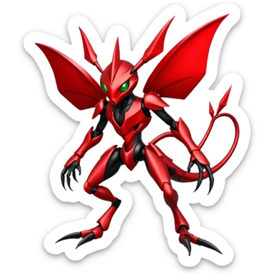 Bisharp-Scizor-Fakémon-hybrid-creature (full body)  sticker