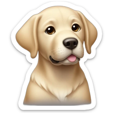 Un doudou bébé labrador noir sticker