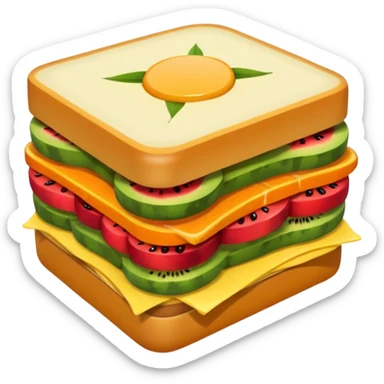 Fruit sando sticker