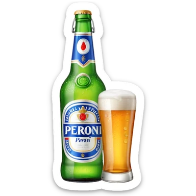 PERONI BOTTLE unbranded sticker