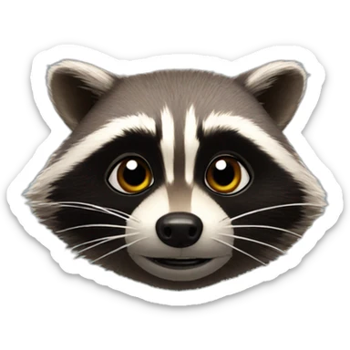 Raccoon from the movie Guardians of the Galaxy sticker