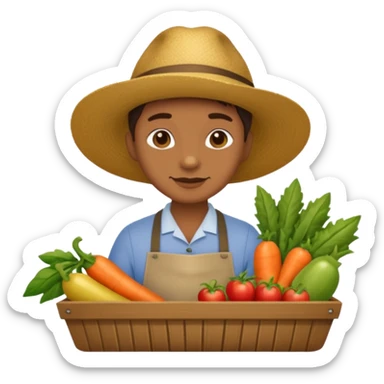 greengrocer's animal sticker