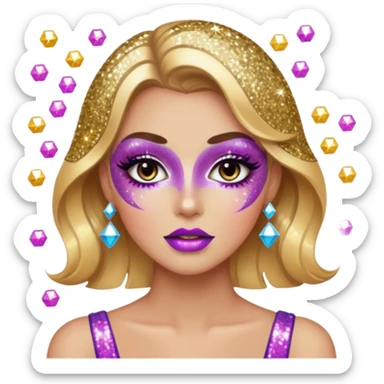 Glitter killer sticker