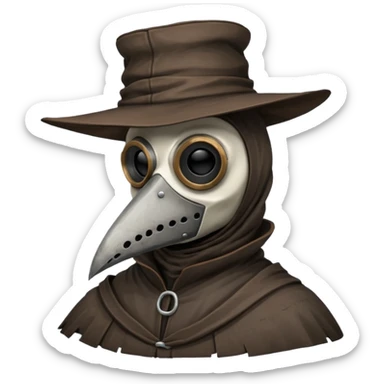 plague doctor head sticker