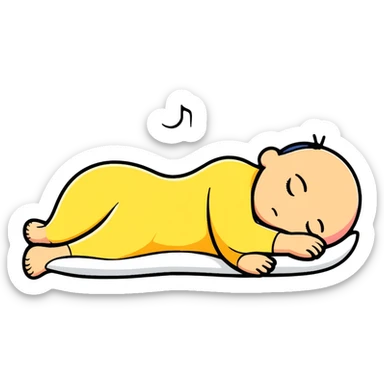 Good night bed sticker