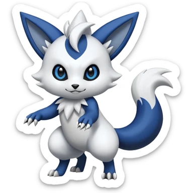 Zangoose-Meowstic-Absol-Pachirisu-fusion sticker