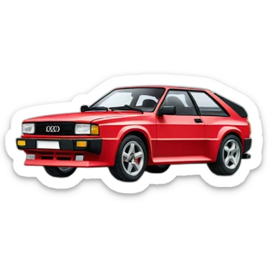 Audi Quattro Turbo sticker