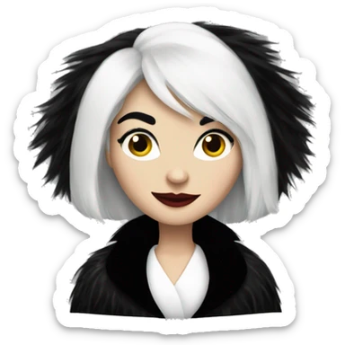 Cruella De Vil  sticker