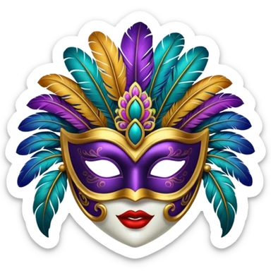 Festival Mask sticker
