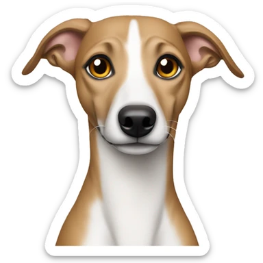 whippet with ginger female sticker
