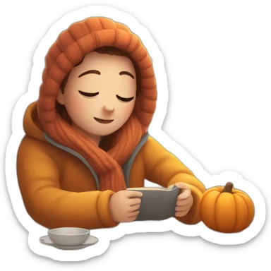 Cozy autumn  sticker