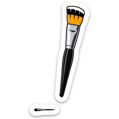 Makeup brush beauty tool sticker