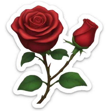 Evil rose sticker
