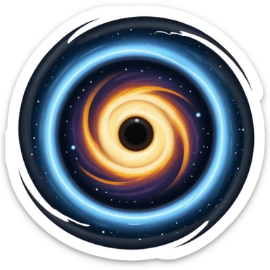 Black hole sticker