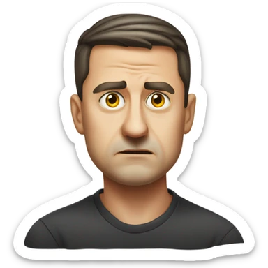 vladimir zelensky angry sticker