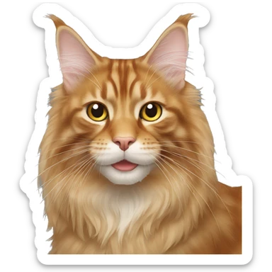 Maine Coon ginger sticker