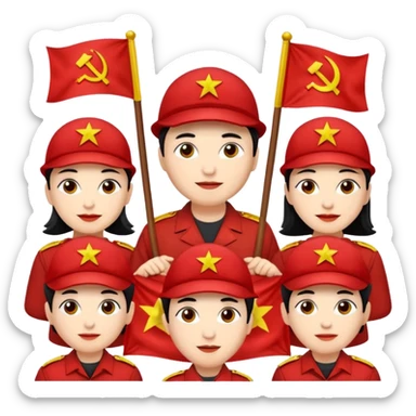 communist party sticker