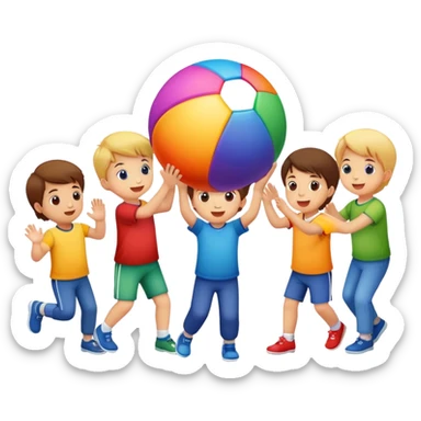 children's ball sticker