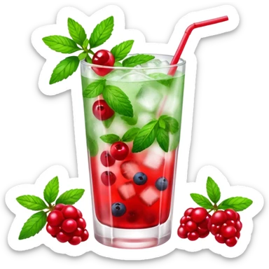 red berry mojito sticker