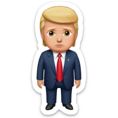 Donald Trump in a ditch sticker