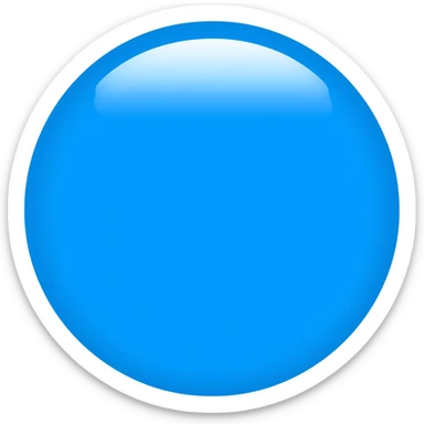 Round Blue tick sticker
