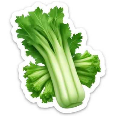 celery with a horse head sticker