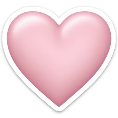 Pastel pink heart sticker