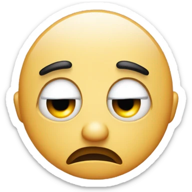 emoji with tear in eyes sticker