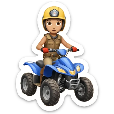 Four-Wheeler Rider sticker
