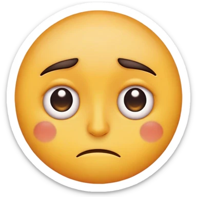 Emoji con ojeras y sueño  sticker