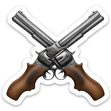 Bridgerton Inspired Emoji : Dueling Pistols – To capture the dramatic moments of dueling, passion, and honor. sticker