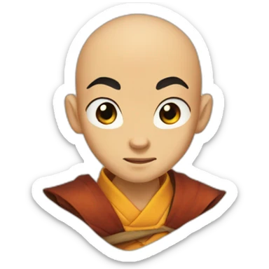 Avatar Aang from The Last Airbender sticker