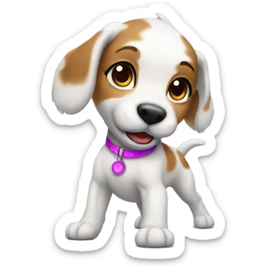 dancing rave puppy  sticker