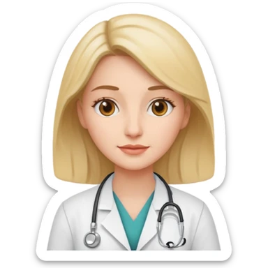 er woman doctor sticker