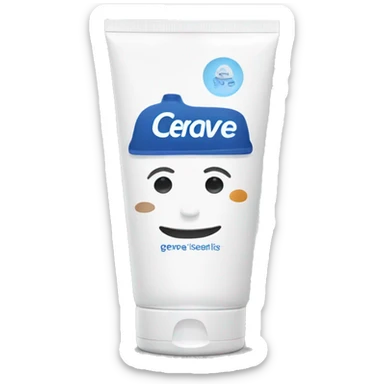 cerave face wash bottle  sticker