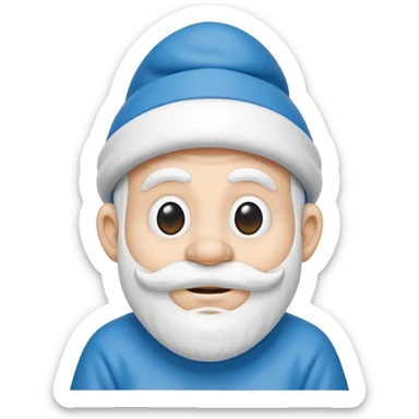 father smurf  sticker