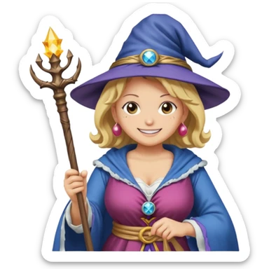 big mome one piece Wizard sticker
