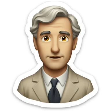 A man who participate to a political association during 1934 sticker