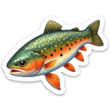 Brook trout sticker
