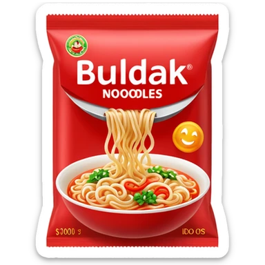 Buldak noodles packet sticker
