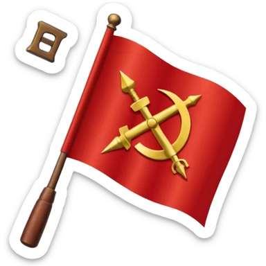 Communist germany flag sticker