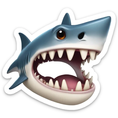 shark tongue sticker