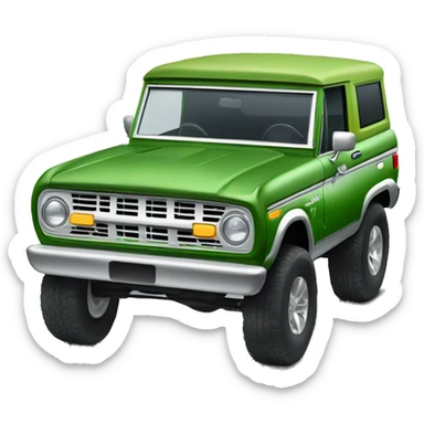 Green beans on ford bronco  sticker
