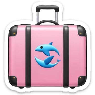 girly travel items sticker