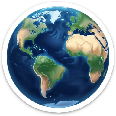 the earth from a distance at night sticker