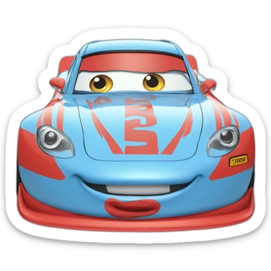 Rayo-Mcqueen-blue sticker