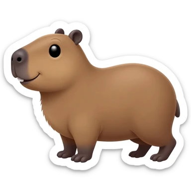 Capybara happy sticker