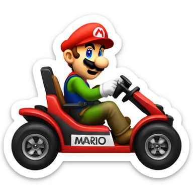 Mario kart sticker